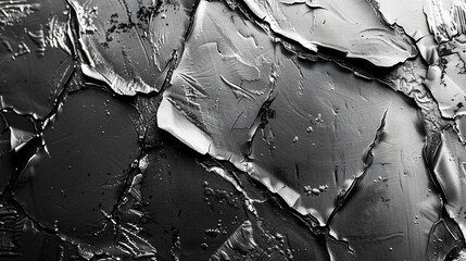 Metal texture with scratches and cracks. - obrazy, fototapety, plakaty