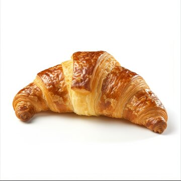 Croissant (France) photo on white isolated background