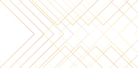 Abstract white and golden background design with layers of Geometric squares with digital connection of lines.vector futuristic digital landscape with lines.Futuristic geometric shape realistic lines