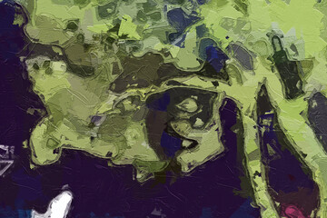 Oil paintings and various floral landscapes, birds and zebras are beautiful