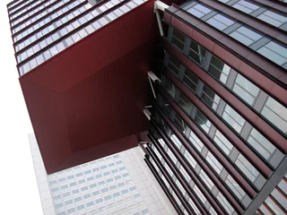 Keuken spatwand met foto Red apple and other modern buildings - Scheepmakershaven - Rotterdam - The Netherlands © Collpicto