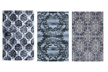 decorative rug for the interior isolated on white background, home decor, 3D illustration, cg render