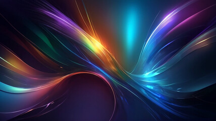 Abstract hi tech background with iridescent colors - obrazy, fototapety, plakaty