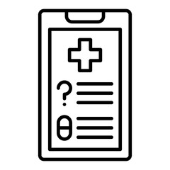 Obraz premium Health app Icon