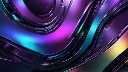 Abstract hi tech background with iridescent colors