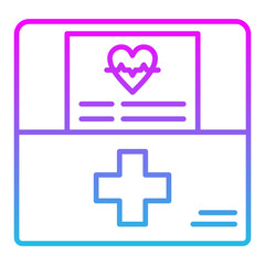 Fototapeta premium Medical report Icon