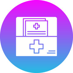 Obraz premium Medical file Icon