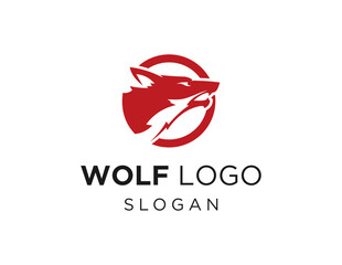 The logo design is about Wolf and was created using the Corel Draw 2018 application with a white background.