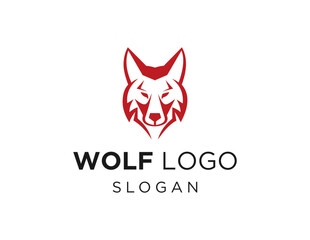 The logo design is about Wolf and was created using the Corel Draw 2018 application with a white background.