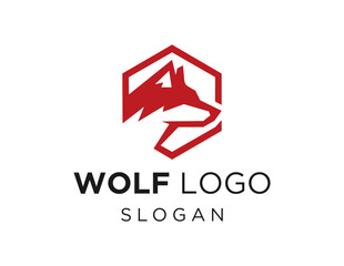 The logo design is about Wolf and was created using the Corel Draw 2018 application with a white background.