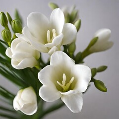 white freesia flower - 1