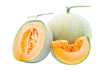 Melon fruit on file png