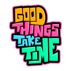 Concept colorful Typography Motivational Quote Design