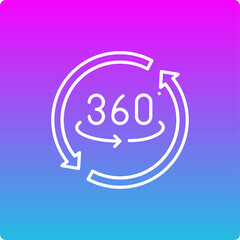 360 Degrees Icon