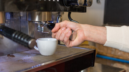Barista Cafe Making Coffee Preparation Service Concept