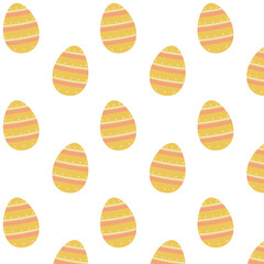 Easter eggs seamless pattern, Easter symbol, simple pattern