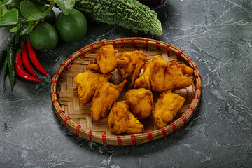 Indian cuisine - paneer pakora cheese