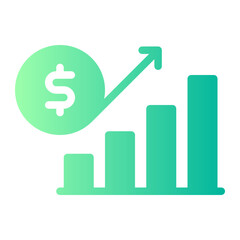 growth gradient icon