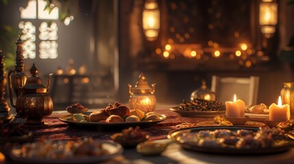 delicious iftar food cultures ramadan concept background