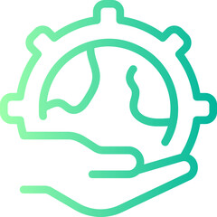corporate social responsibility gradient icon