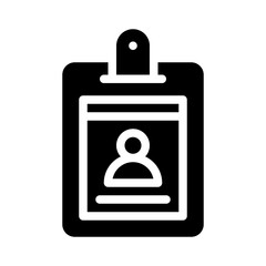 id card glyph icon