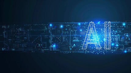 AI Technology edge computer concept