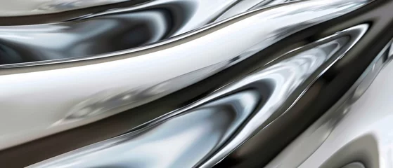 Foto op Aluminium Close Up of Cars Chrome Paint © DigitalMuseCreations