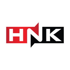 HNK Monogram Initial Letters Logo