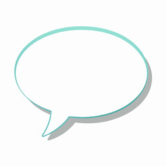 Fototapeta premium chat bubble vector, white background