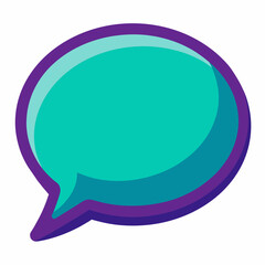 chat bubble vector, white background