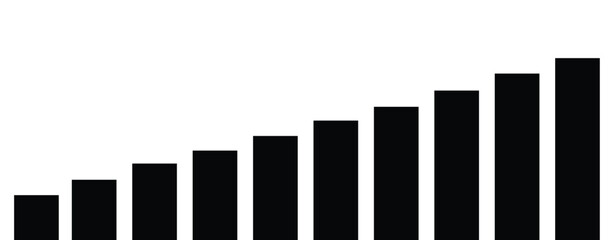 business graph on white