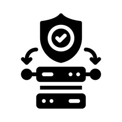 data protection glyph icon