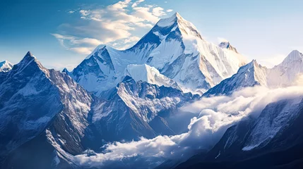 Rideaux velours Everest A majestic winter scene in Rocky Mountain National Park