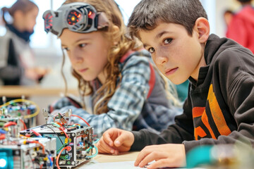 STEM Kids Robot Workshop, Building from electronic waste, Educational recycling