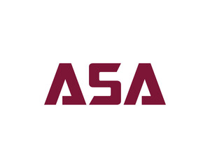 ASA logo design vector template