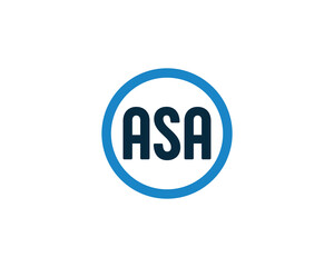 ASA logo design vector template