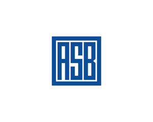 ASB Logo design vector template