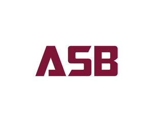 ASB Logo design vector template