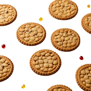 Cookies image isolated on a transparent background PNG photo