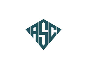 ASC logo design vector template