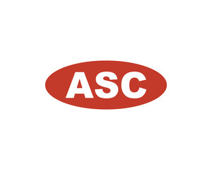 ASC logo design vector template