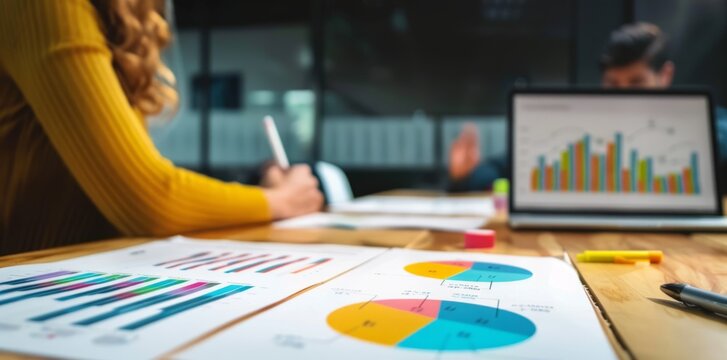 Business Analytics Discussion in a Meeting
