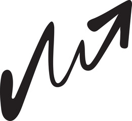 Doodle and Hand Drawn Arrow Symbol
