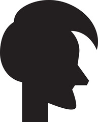 Silhouette Male Face Avatar