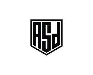 ASD logo design vector template