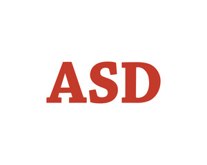 ASD logo design vector template