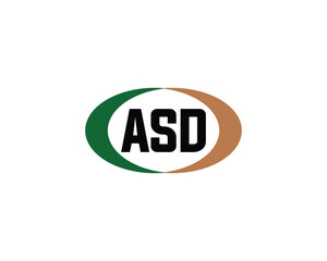 ASD logo design vector template