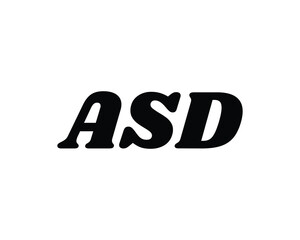 ASD logo design vector template