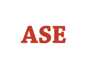 ASE logo design vector template