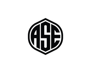 ASE logo design vector template